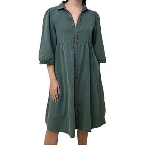 Baltic Born Green Long Sleeve Dress